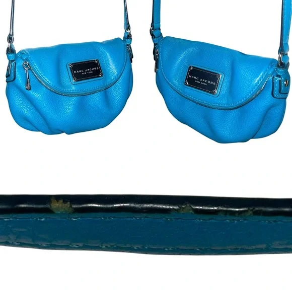 Marc Jacobs Natasha Hobo Vibrant Blue Crossbody Bag - Picture 10 of 11